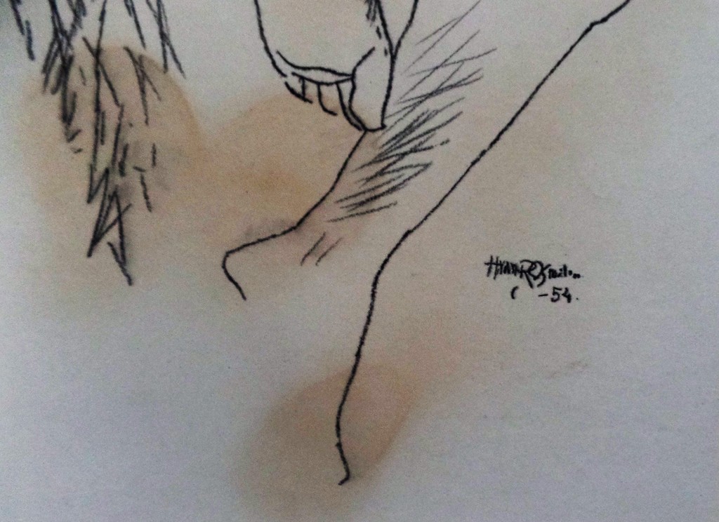 Harrie ( Hakkie ) van Rosmalen 1923-2001  -  Tekening  -  Naakte Jonge Vrouw kopen? Bied vanaf 10!