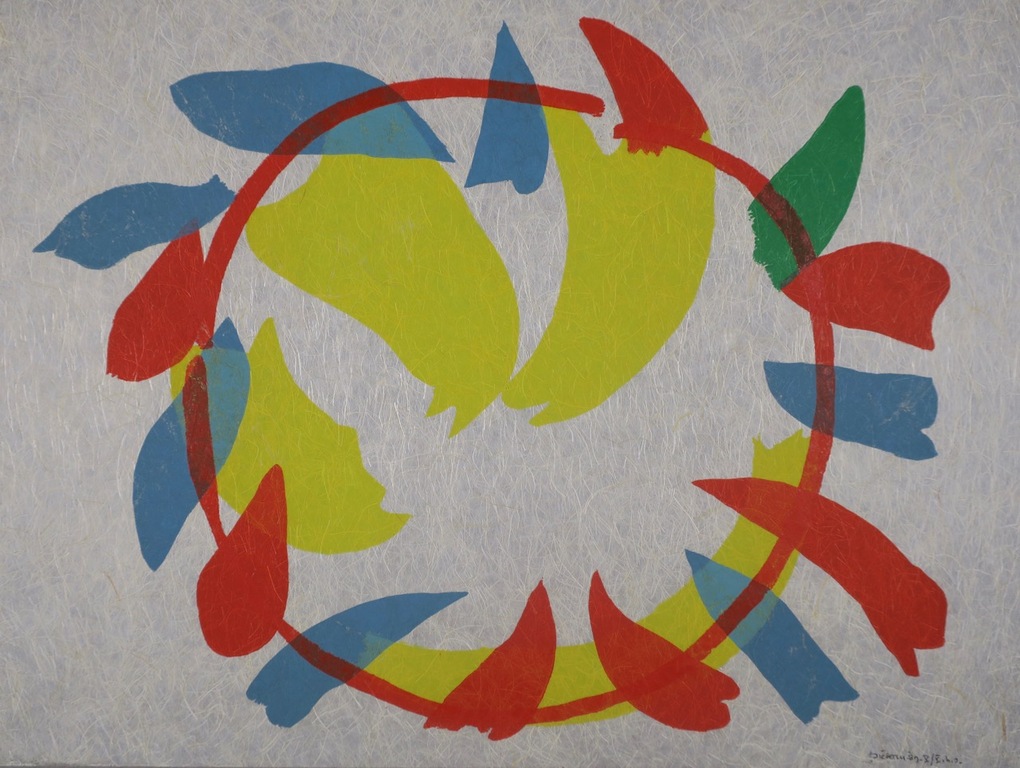 Jef Diederen: Lino op Rijstpapier, Z.T. verkocht voor € 35!