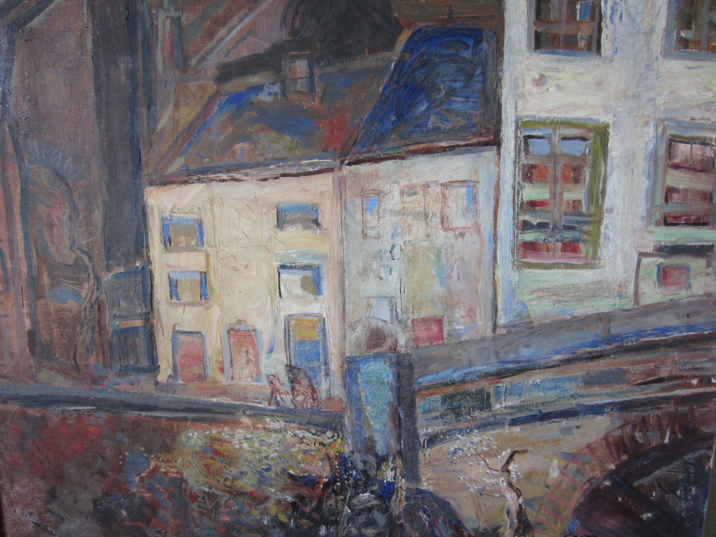 ERNST LEYDEN (Attib.) OLIE OP DOEK 1935 EXPRESSIONISME kopen? Bied vanaf 1!