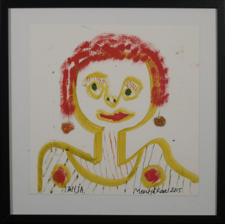 Meertje Kaal: Acryl op papier, Tanja - Ingelijst kopen? Bied vanaf 1!