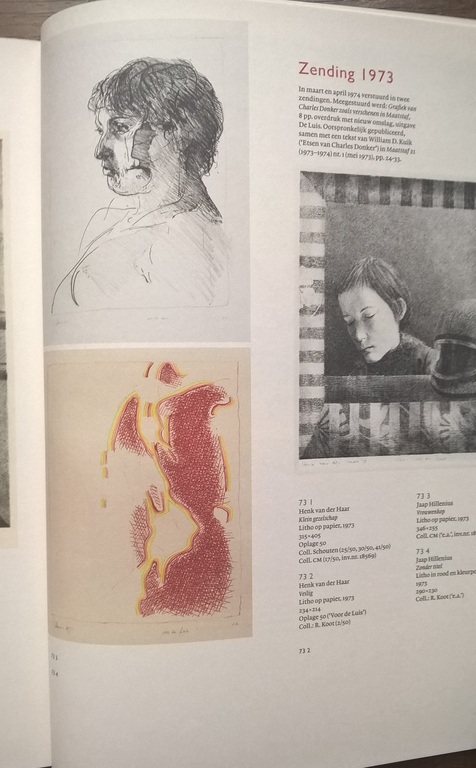 Jaap Hillenius – gesigneerde litho in rood en kleurpotlood kopen? Bied vanaf 95!