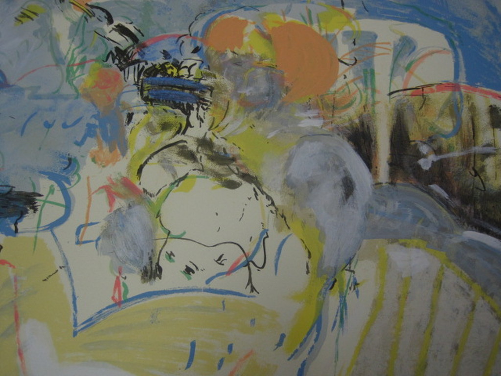 Kees v Bohemen 1928-1985 grote litho "abstract" handgesigneerd  kopen? Bied vanaf 1!