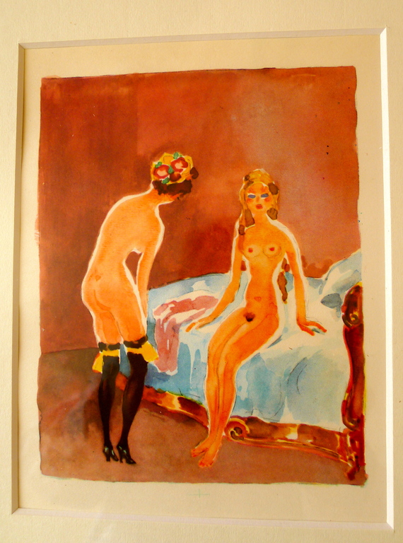 Kees van Dongen,ingelijste neogravure  uit  kopen? Bied vanaf 40!