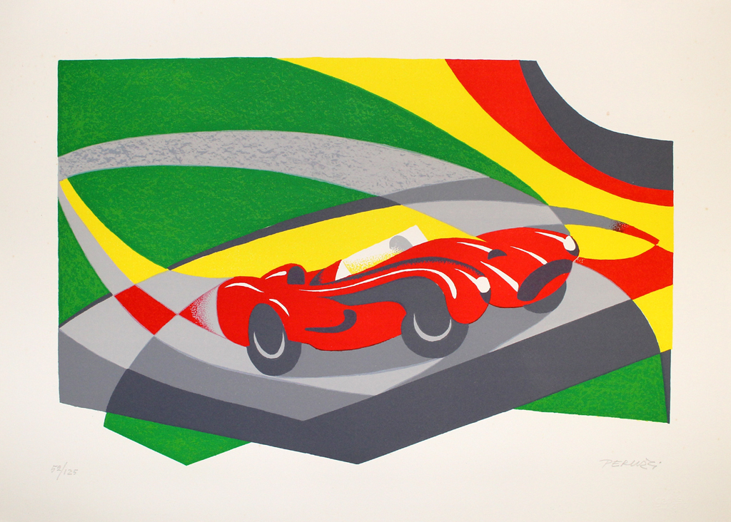Osvaldo Perruzzi - Formula uno - lithografie kopen? Bied vanaf 30!