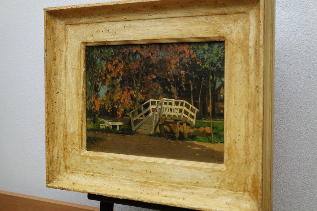 Egbertus Antonie Jansen (1877-1957) - olieverf op doek - bruggetje kopen? Bied vanaf 345!