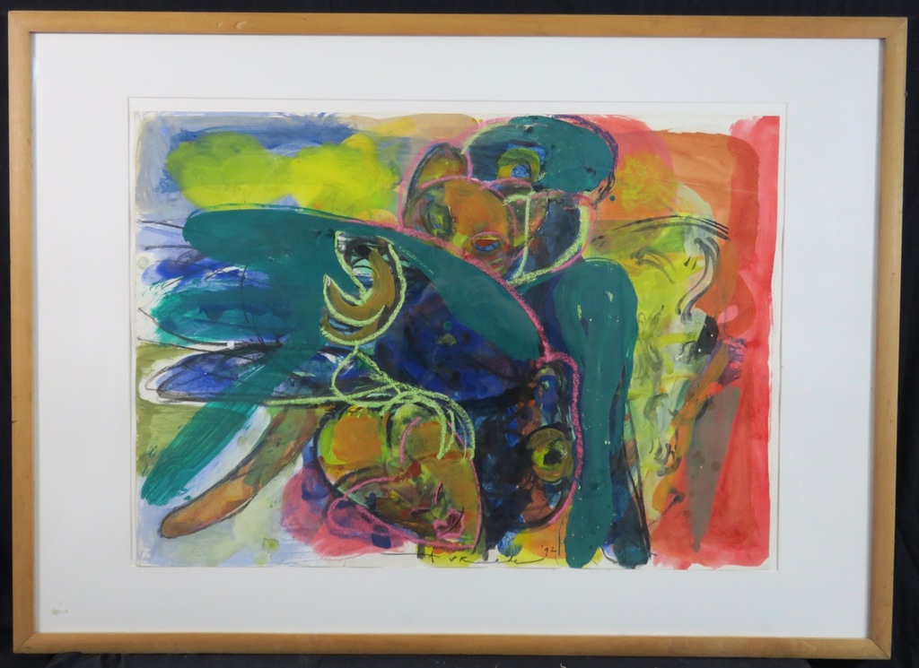 Anton Vrede: Gouache, Z.T. - Ingelijst (Groot) kopen? Bied vanaf 120!