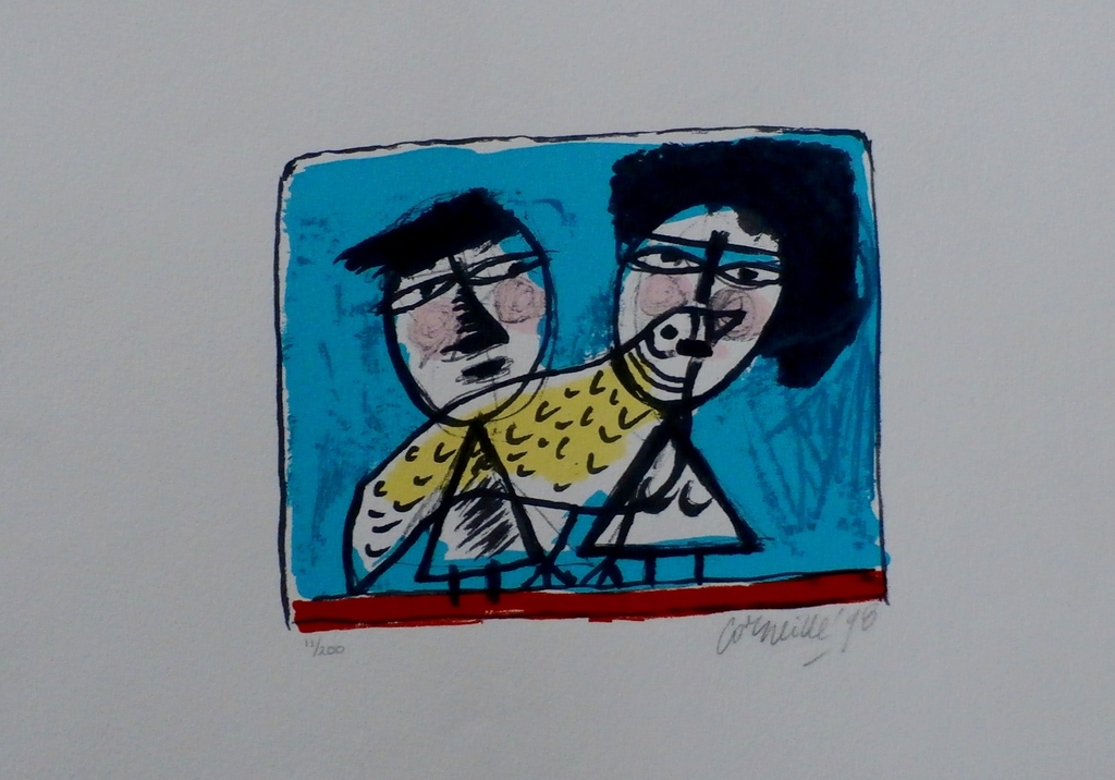 Corneille - zeefdruk - 1998 verkocht voor € 125!