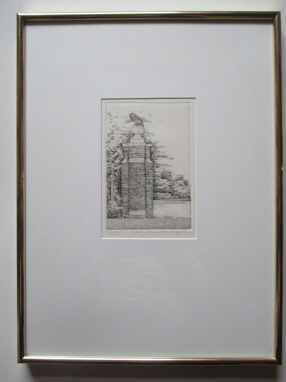 Han van Hagen, gelijste ets 1988 kopen? Bied vanaf 40!