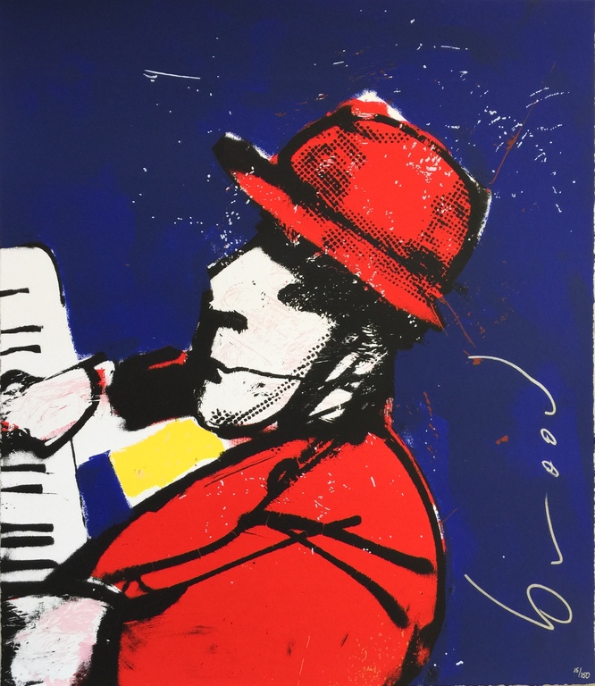 Herman Brood - Ik, 2000 - Originele hand gesigneerde zeefdruk verkocht voor € 200!