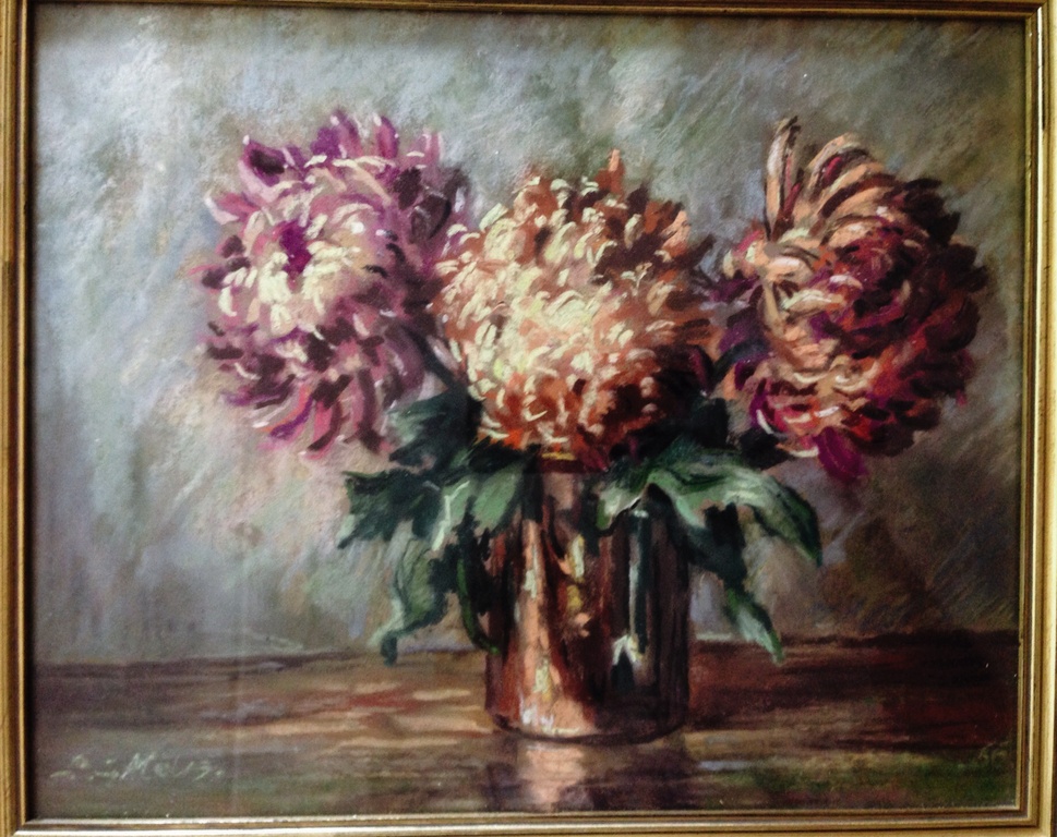 L.G. Melis:pastel,stilleven bloemen kopen? Bied vanaf 5!