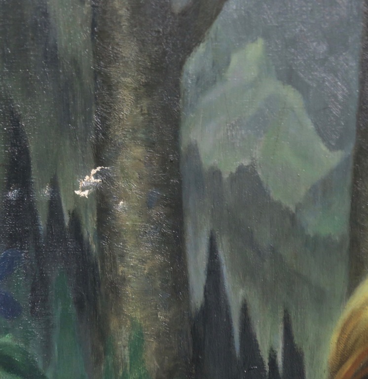 Jan P.A. de Vries: Olieverf op doek, Vrouw - Ingelijst  kopen? Bied vanaf 1!