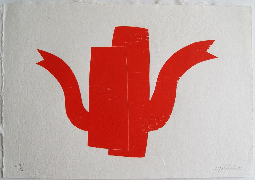 Klaas Gubbels gesigneerde houtdruk A+M - 2001 kopen? Bied vanaf 375!