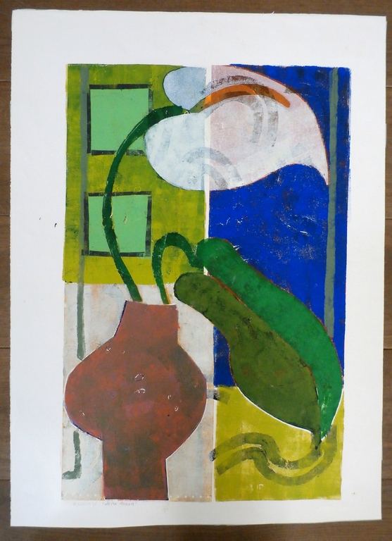 Pieter Klazen - grote acryl op papier: Weisse Traum - 1998 kopen? Bied vanaf 110!