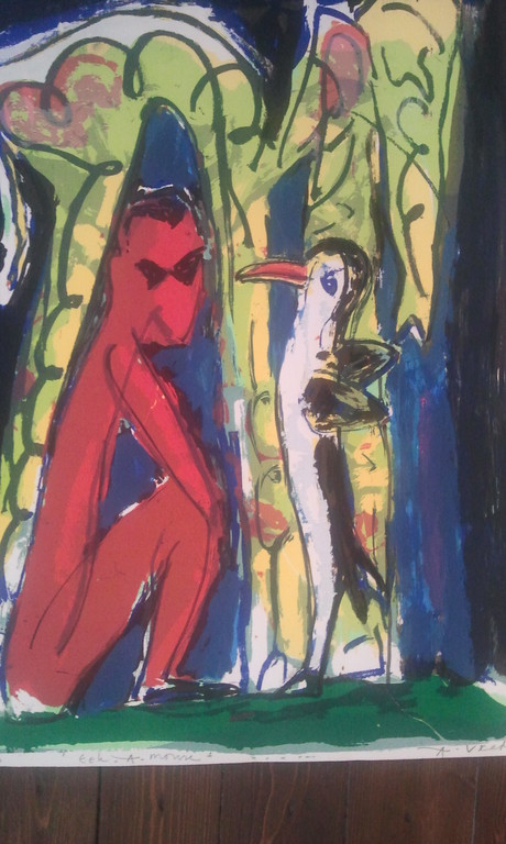 Anton Vrede; Zeefdruk verkocht voor € 50!