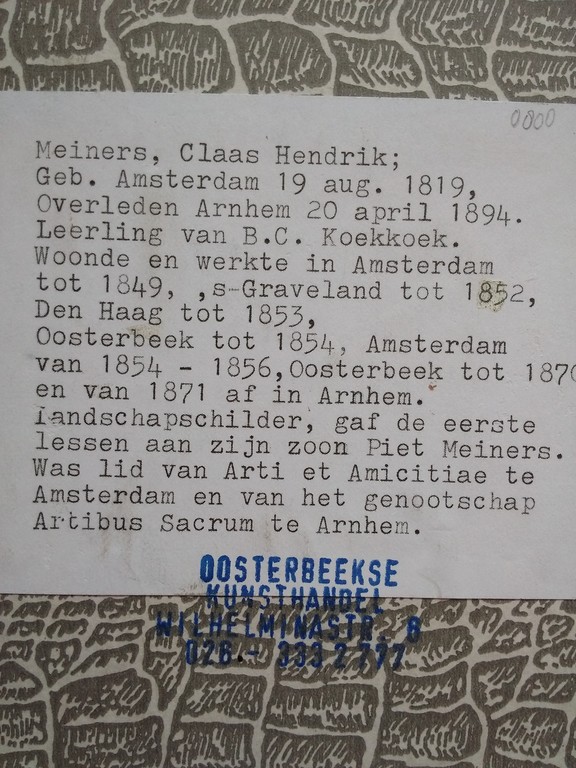 Landschapsschilder leerling van B.C. Koekoek kopen? Bied vanaf 250!