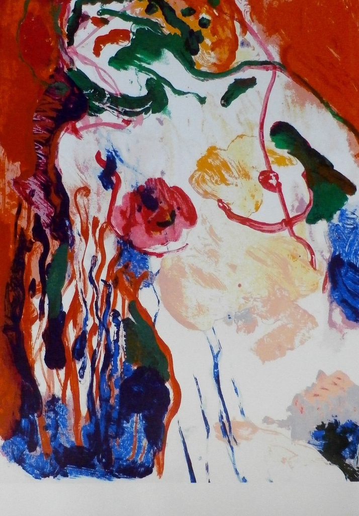 Kees van Bohemen - Zeefdruk - Naakt kopen? Bied vanaf 75!