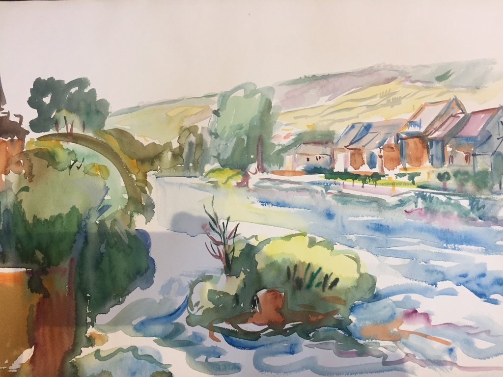 Freek van den Berg   Originele Aquarel   kopen? Bied vanaf 125!