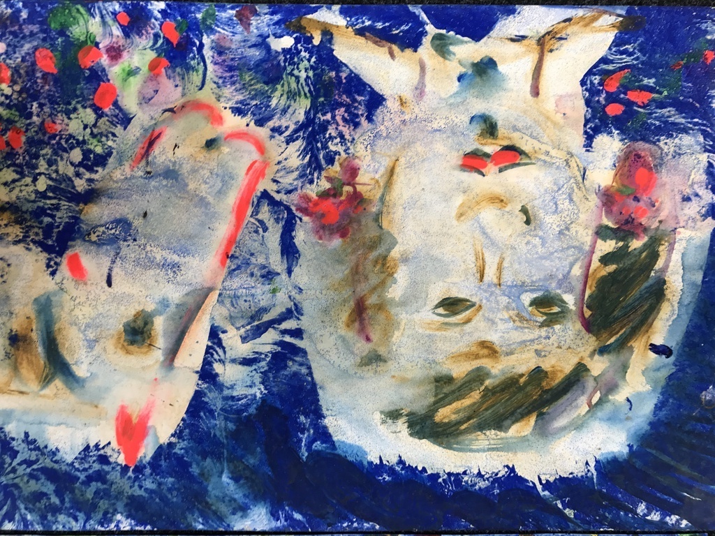2 X THEO NIERMEIJER, Gemengde technieken/gouache op papier kopen? Bied vanaf 1!