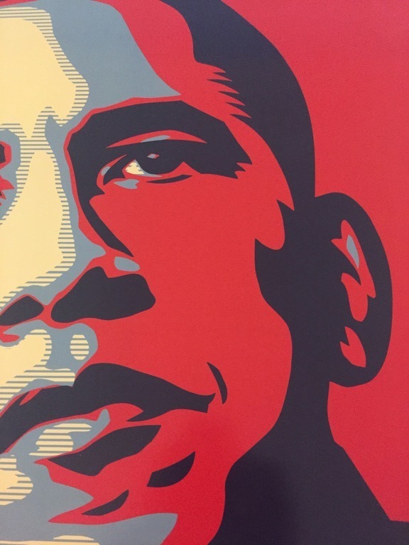 Shepard Fairey (OBEY) - Barack Obama 'PROGRESS' poster - 2008 - ongesigneerd kopen? Bied vanaf 145!