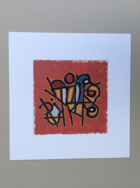 Jack Vissers, acryl op papier kopen? Bied vanaf 1!