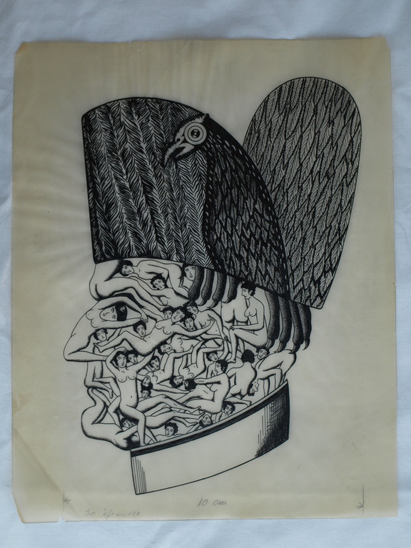 Onbekend : Inkttekening , What’s on a Man’s Mind?   kopen? Bied vanaf 1!