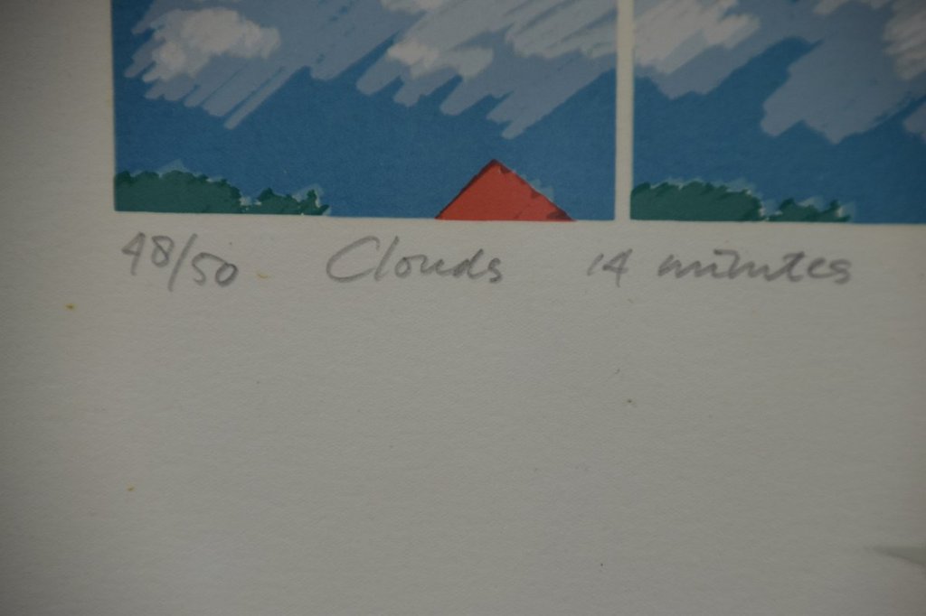 Piet Fioole - Zeefdruk - Clouds 14 minutes kopen? Bied vanaf 1!