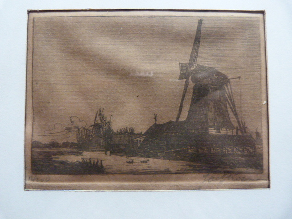 Jac.J. Koeman (  1889 – 1978  ) - Molens in polderlandschap. kopen? Bied vanaf 1!