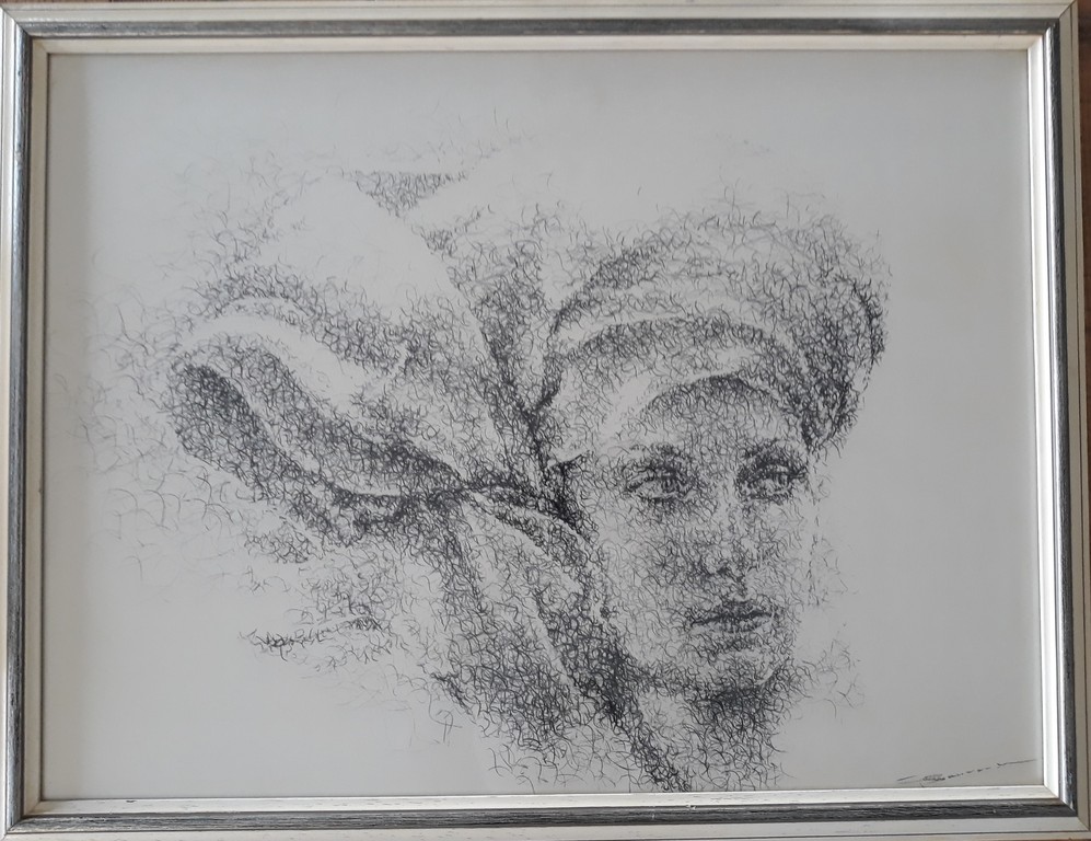 Gerard Bauwens, Tekening, Portret Dame kopen? Bied vanaf 1!