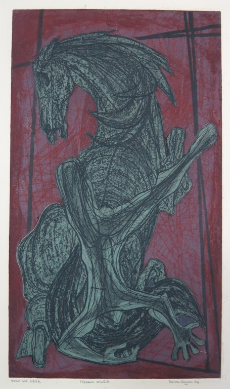 Ru van Rossem: Ets en blinddruk, Horse and Rider verkocht voor € 72!