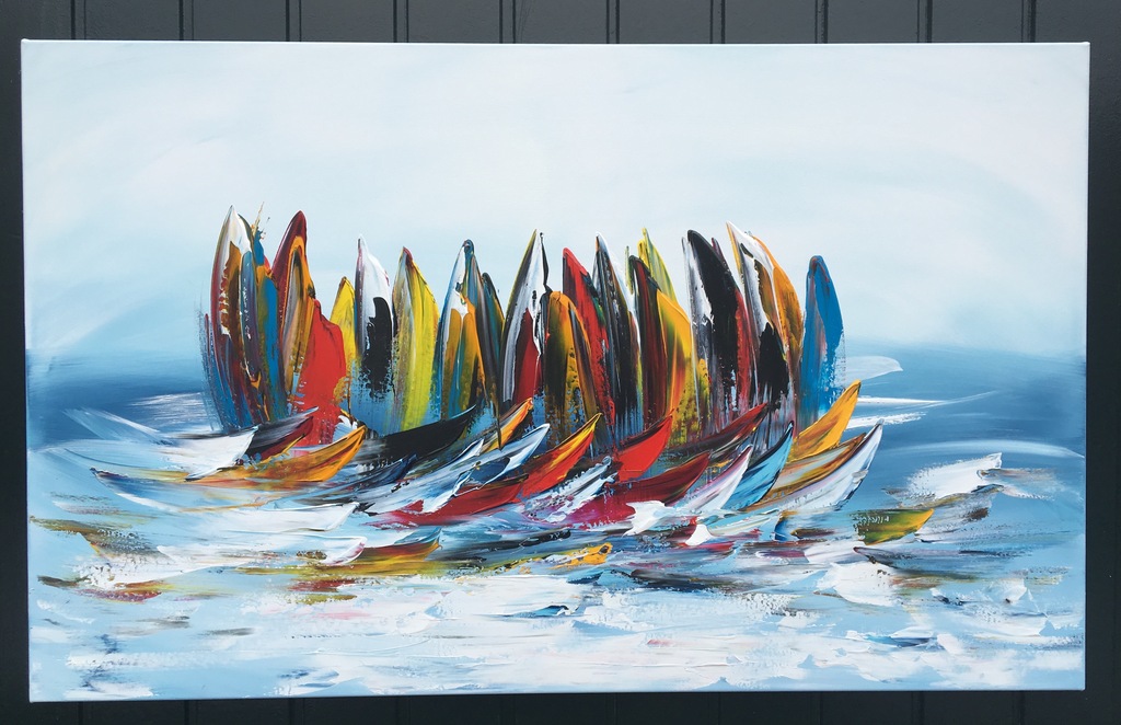 Gena - Fantasie sailing - 2017 - Gesigneerd verkocht voor € 250!