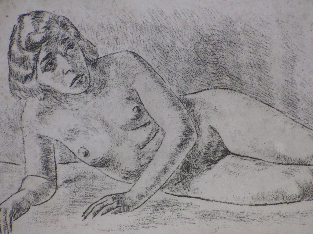 Louis van Roode, Liggend Naakt, Ets kopen? Bied vanaf 1!