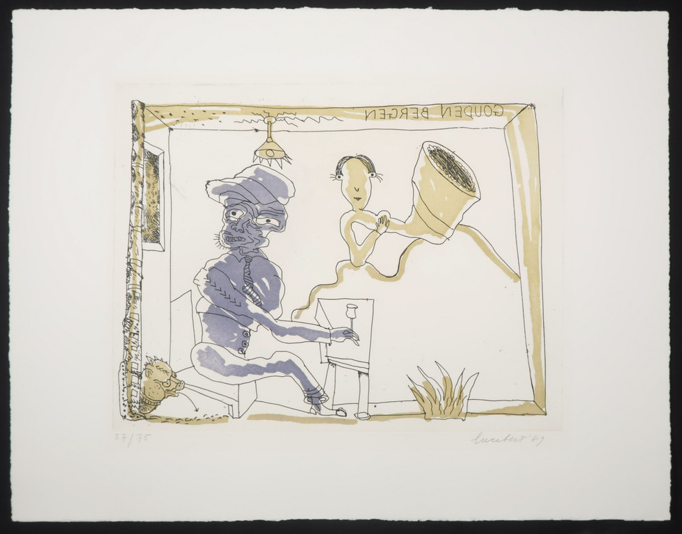 Lucebert: Ets, Gouden Bergen kopen? Bied vanaf 150!