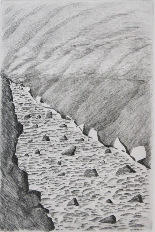 Jan Hein van Rooy: Ets, Rivierlandschap kopen? Bied vanaf 1!