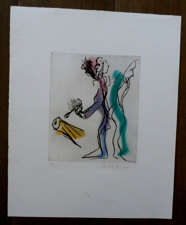 Ger Lataster - Compositie, droge naald ets met aquatint 3 - 1990 kopen? Bied vanaf 125!