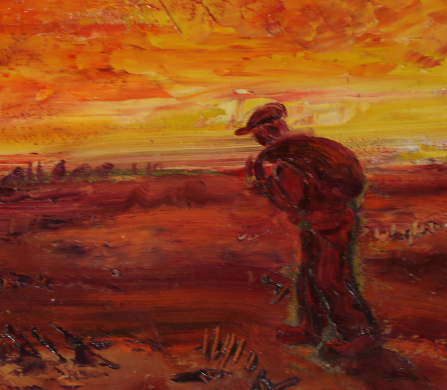 Bram Bogart: Olieverf op board, Z.T. - Ingelijst kopen? Bied vanaf 1000!