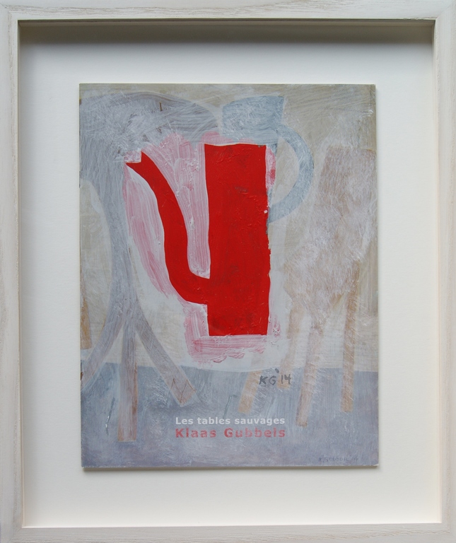 Klaas Gubbels origineel werk op papier 'Rode Kan' - 2014.  kopen? Bied vanaf 475!