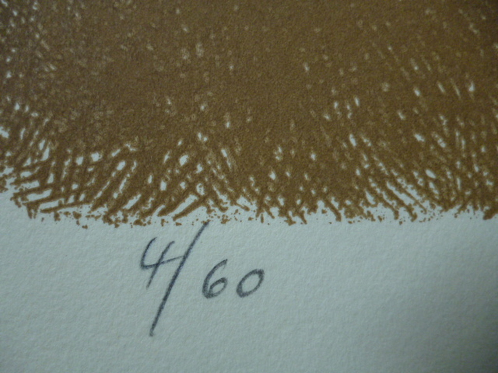 Yargo de Lucca - kleurenlitho - Peinzende man kopen? Bied vanaf 25!