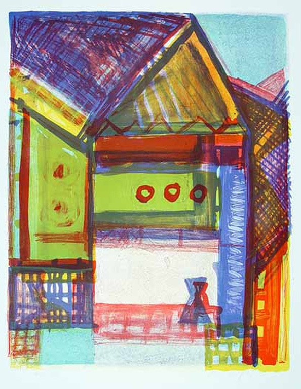 Linde Bischof, litho, Haus, 1993 kopen? Bied vanaf 55!