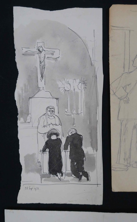 Harm Kamerlingh Onnes: 6 Tekeningen, o.a. Portret van O.C.D. Idenburg kopen? Bied vanaf 1!