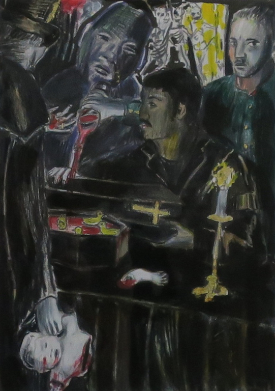 Paul Klemann: Tekening, Europese lijkenschenners - Ingelijst kopen? Bied vanaf 150!