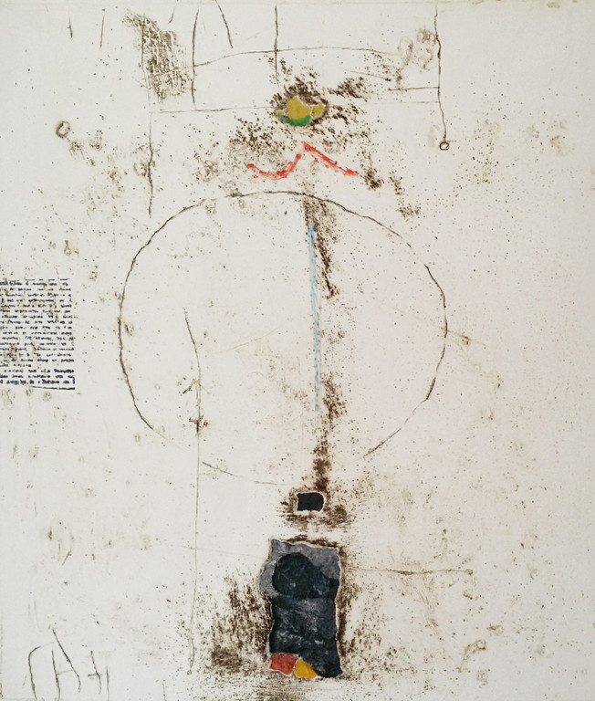 James Coignard - Abstracte compositie, carborundum ets (ingelijst) kopen? Bied vanaf 175!