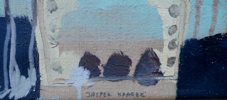 Jasper Krabbe - acrylverf op doek - 1995 kopen? Bied vanaf 1000!