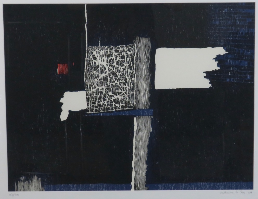 Guillaume Le Roy: Houtsnede, Z.T. - Ingelijst verkocht voor € 70!