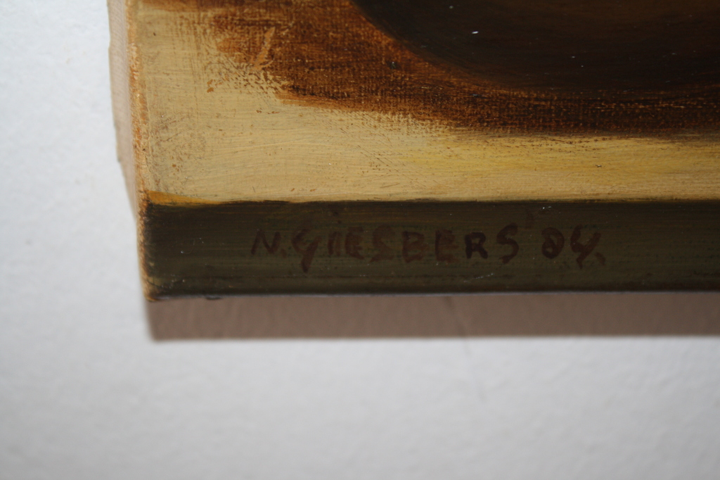 stilleven persik en aardewerk kruik van N GIESBERS kopen? Bied vanaf 1!