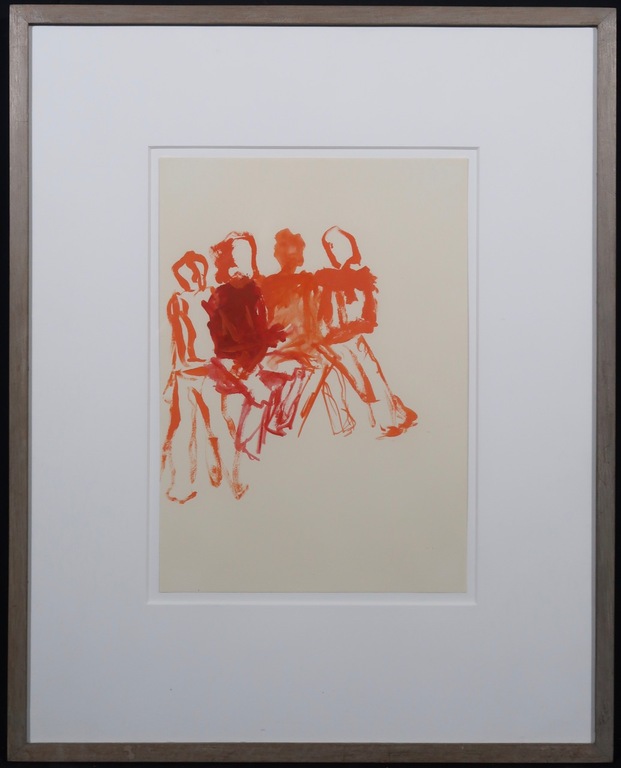 Wilfried Lansink: Olieverf op papier, Z.T. - Ingelijst kopen? Bied vanaf 40!