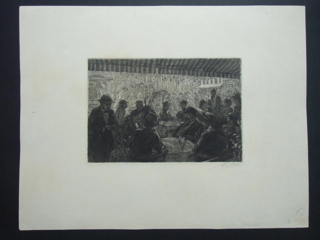 CAFE-SCENE  ///  ETS VAN HENRI CHRISTIAAN PIECK kopen? Bied vanaf 90!