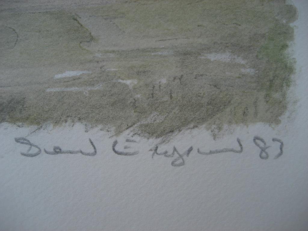 Zeefdruk uit 1983 Rotsachtig landschap kopen? Bied vanaf 1!