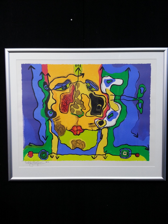 Patty Harpenau, zeefdruk op papier in aluminium lijst verkocht voor € 50!