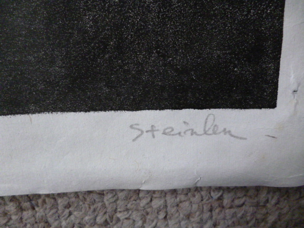 T.A. Steinlen - litho - Vluchtelingen kopen? Bied vanaf 50!