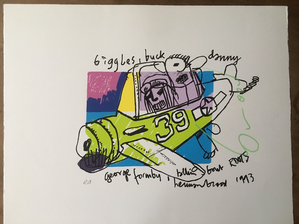 Originele zeefdruk van Herman Brood - Biggles Buck. Met het HBM certificaat. kopen? Bied vanaf 150!